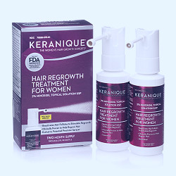 Keranique Hair Regrowth Treatment w/ Extended Nozzle, 2% Minoxidil, 60 Days  - Walmart.com